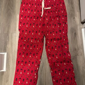 Vineyard Vines Red Pajama Pants with Novelty Print